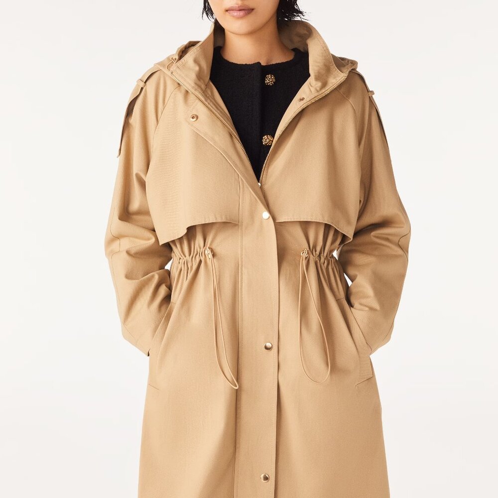 ba&sh Ted Trenchcoat in Beige NWT! Size 2 (Medium in ba&sh sizing)
